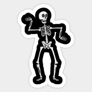 Skeleton Dancing Like an Egyption Sticker